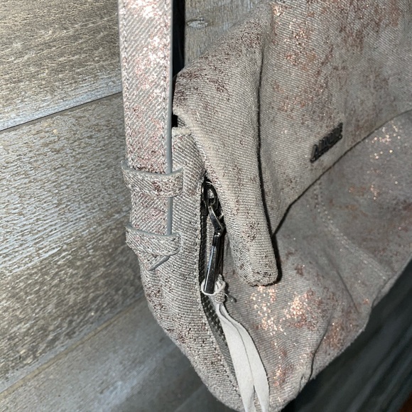 Aimee Kestenberg Bali 2 Gray and Metallic Rose Gold Crossbody and shoulder bag - Picture 5 of 14